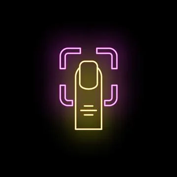 Fingerprint scanning for biometric security and digital identification Stock Illustration