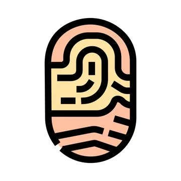 Fingerprint scanning for identity and security authentication Stock Illustration