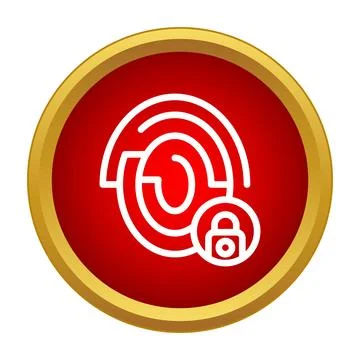 Fingerprint scanning providing biometric security authentication access Stock Illustration