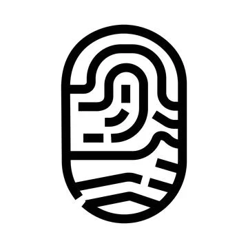 Fingerprint scanning for secure biometric identification and access Stock Illustration