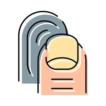 Fingerprint scanning for security validation and identification process Stock Illustration