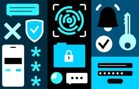 Fingerprint scanning technology Stock Illustration