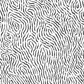 Fingerprint seamless background on square shape. Stock Illustration