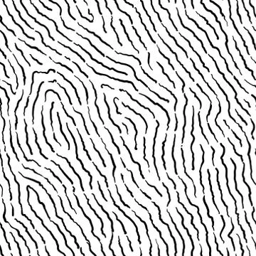 Fingerprint seamless background on square shape. Stock Illustration