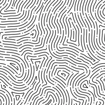 Fingerprint seamless background on square shape. Stock Illustration