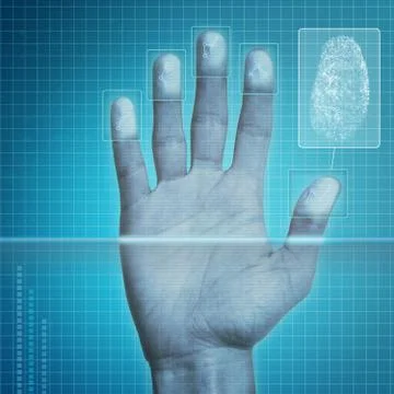 Fingerprint Security Stock Illustration