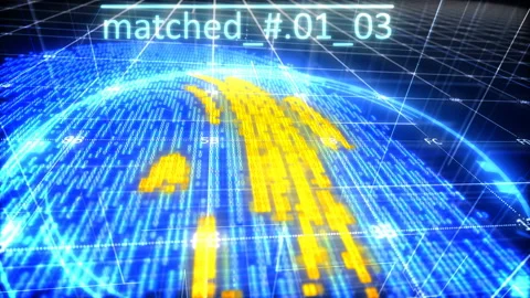 Fingerprint security loop Stock Footage 104421477