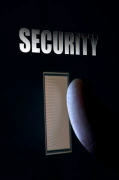 Fingerprint Security Scan Concept Stock Photos