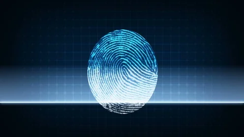 Fingerprint sensor working process 動画素材 104536702