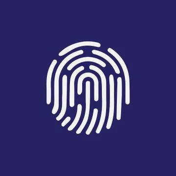 Fingerprint symbol Stock Illustration