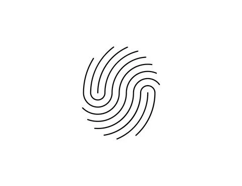 Fingerprint, valid, identify icon. Vector illustration. flat design. Stock-Illustration