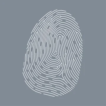 Fingerprint vector icon Stock Illustration