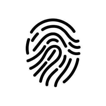 Fingerprint vector illustration Stock Illustration