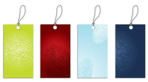 Fingerprinted Stock Illustration