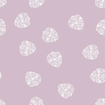 Fingerprinting client kyc line vector seamless pattern 스톡 일러스트