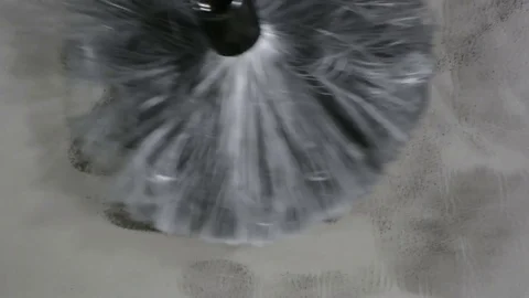 Fingerprints, brush develops latent print on glass 動画素材 83960885