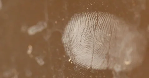 Fingerprints on Glass Stock Footage 289600181