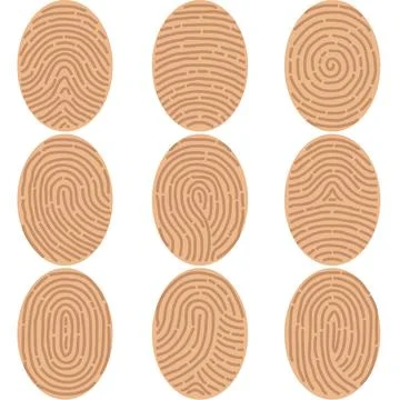 Fingerprints icon Stock Illustration