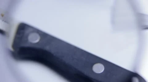 Fingerprints under magnifier Stock Footage 20502152