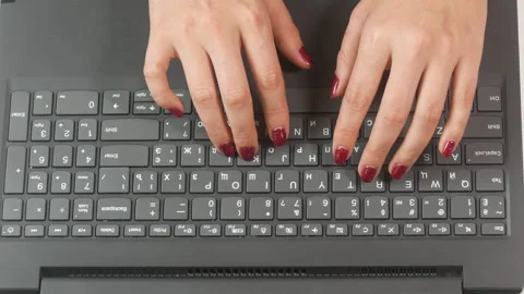 Fingers and keyboard Stock Footage 270359729