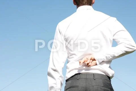 Fingers crossed Stock Photos