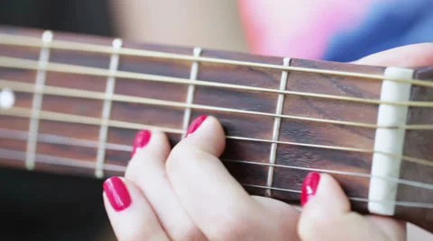 Fingers on frets 스톡 동영상 38455264