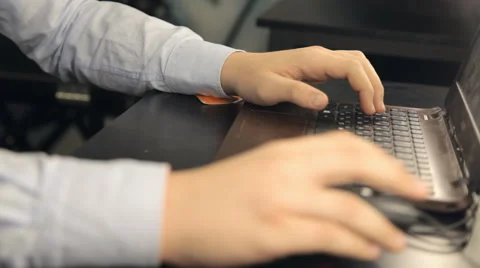 Fingers on the keyboard Stock-Footage 62960165