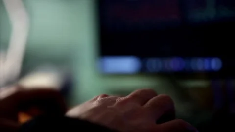 Fingers on the keyboard Stock-Footage 102919867