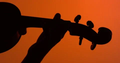 Fingers Plays on violine Video stock 55652584