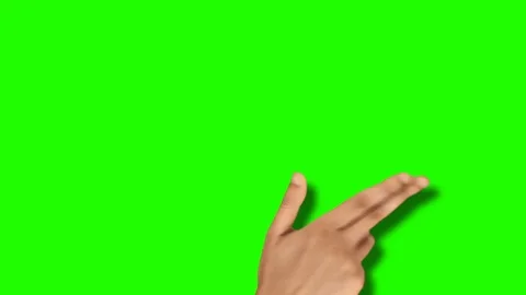 green screen finger swipe