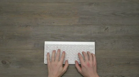 Fingers tapping on the keyboard Stock Footage 60648126