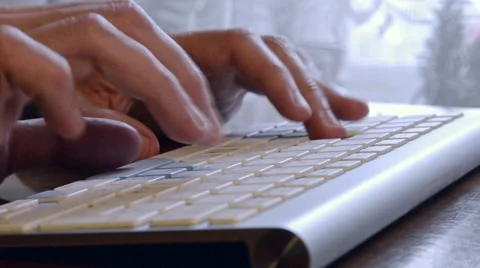 Fingers typing Stock Footage 49120296