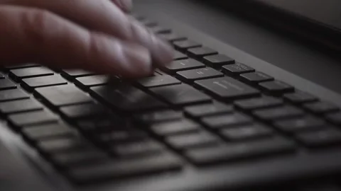 Fingers Typing Stock Footage 322188145