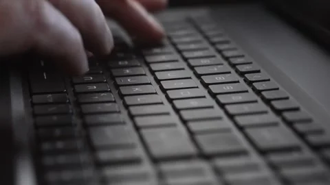 Fingers Typing Video stock 322188606