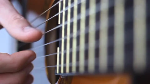 Fingerstyle guitar playing Video stock 34067041