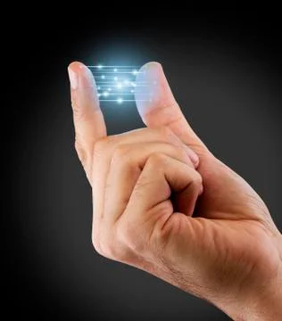 Fingertip Artificial Intelligence Stock Illustration