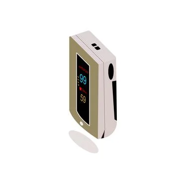 Fingertip oximeter Stock Illustration