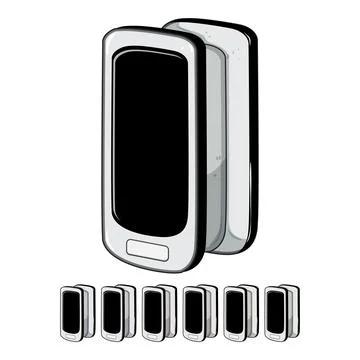 Fingertip pulse oximeter cartoon vector graphic 스톡 일러스트
