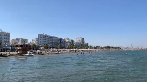 Finikoudes Beach Stock Footage 282726165