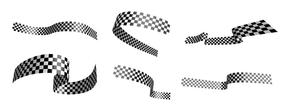 Checkered Flag Illustrations ~ Checkered Flag Vectors