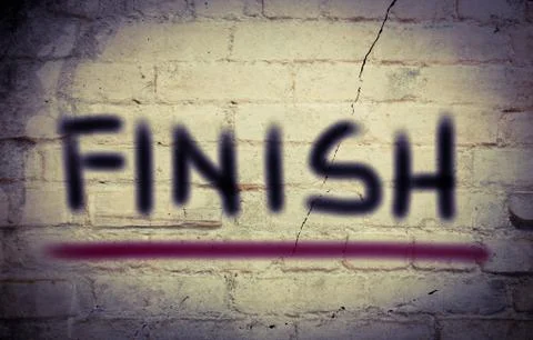 Finish Concept Illustrazione stock