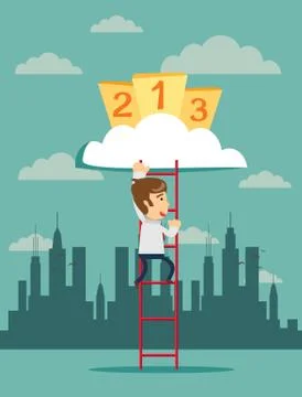 Finish first, second, or third Ilustración de archivo