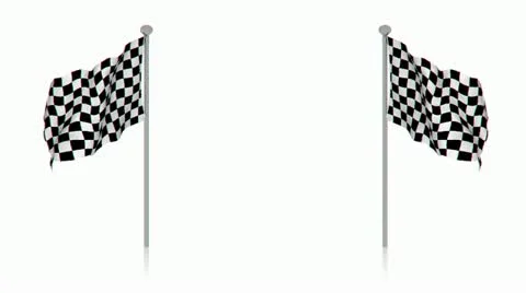 Finish flag Stock Footage 11883167