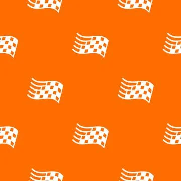 Finish flag pattern vector orange Stock Illustration