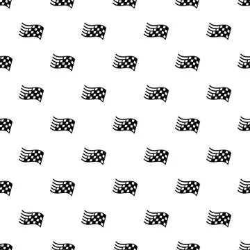 Finish flag pattern vector seamless Stock Illustration