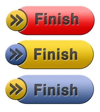 Finish icon Illustrazione stock