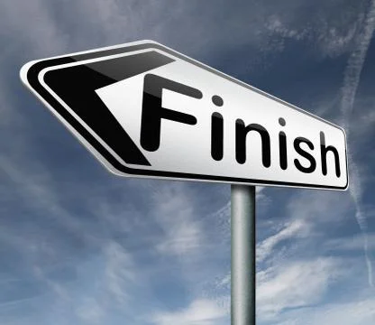 Finish Stock Illustration