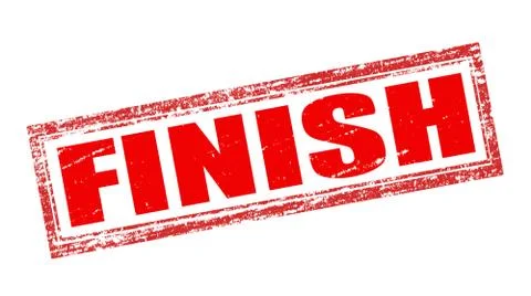 Finish Stock Illustration