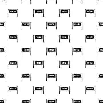 Finish line gates pattern Stock Illustration