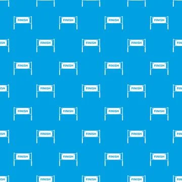 Finish line gates pattern seamless blue Stock Illustration